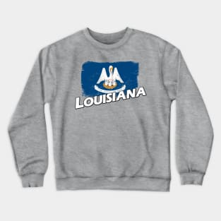 Louisiana flag Crewneck Sweatshirt